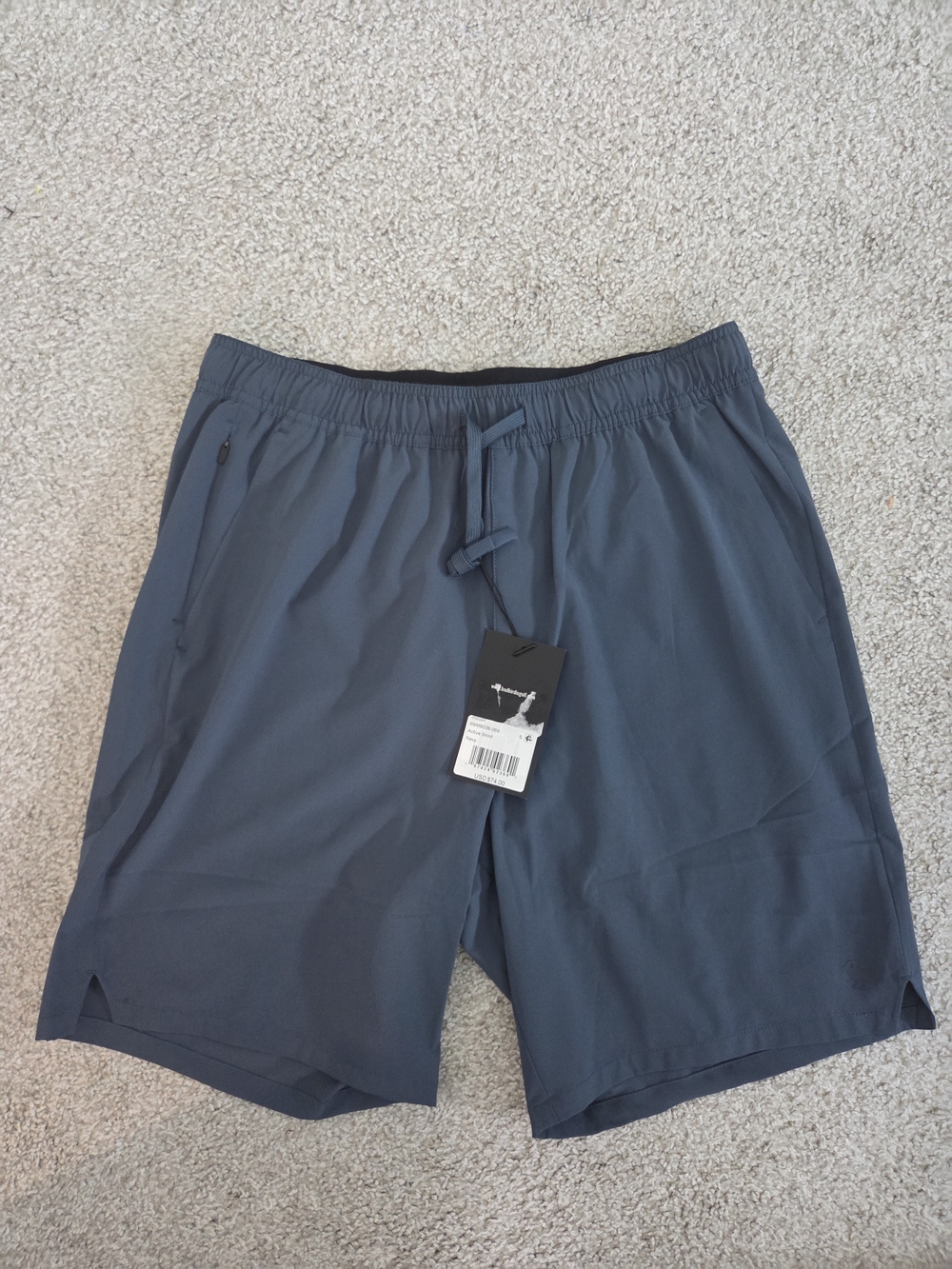 Bad Birdie Men's Athletic Drawstring Shorts - Slate Blue